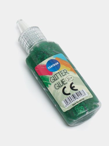 Kлей жидкий с блестками Centrum Glitter Glue, 21 мл, Зеленый, купить недорого