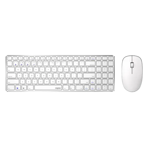 Комплект (мышь + клавиатура) Rapoo 9300M, Белый, купить недорого