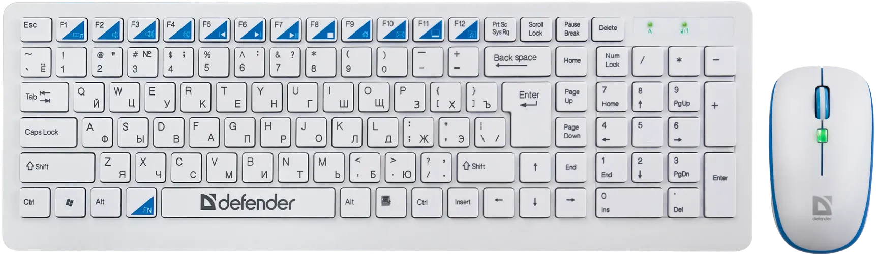 Комплект (мышь + клавиатура) DEFENDER SKYLINE 895, Белый