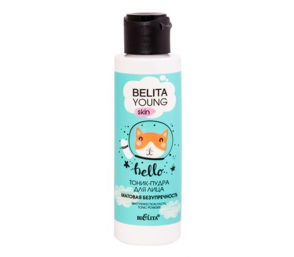 Yuz uchun tonik kukuni Bielita young skin mat benuqsonlik, 115 ml