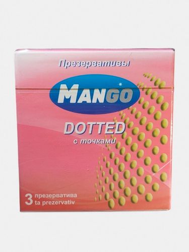 Prezervativlar Mango Dotted, 3 dona