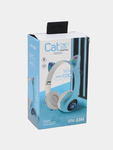 Беспроводные наушники CAT Ear VIV-23M, Голубой, фото № 4