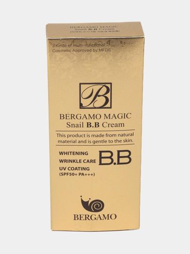 Тональный BB крем Bergamo Magic Snail SPF 50+ PA+++, 50 мл, фото