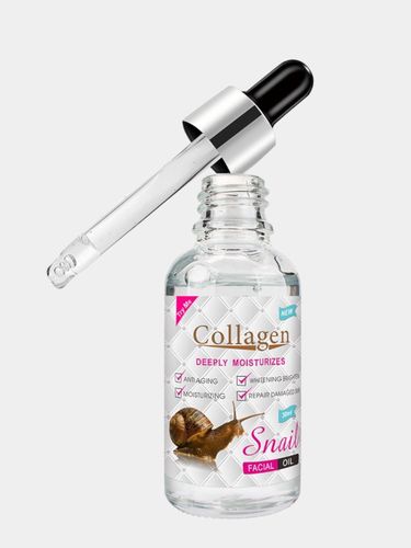 Увлажняющая питательная сыворотка для лица Collagen с улиточным экстрактом муцином, 30 мл