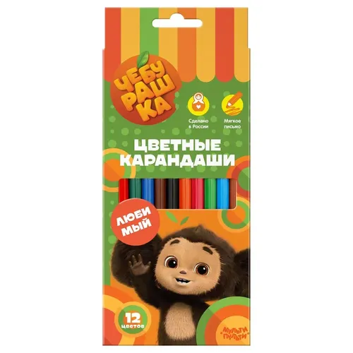 Rangli qalamlar Multi-Pulti Cheburashka, 12 ta rang, купить недорого