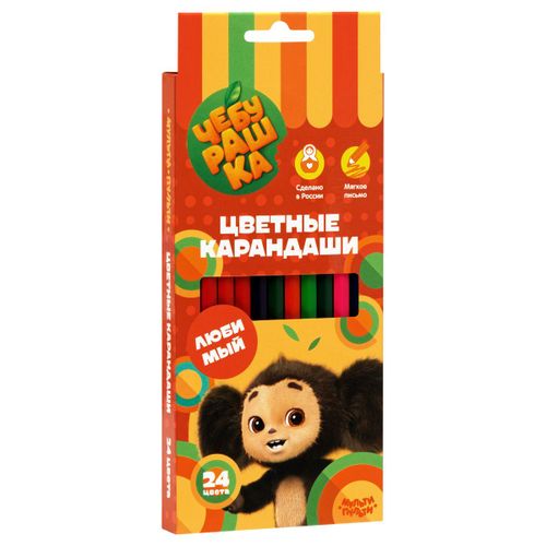 Rangli qalamlar Multi-Pulti Cheburashka, 24 ta rang