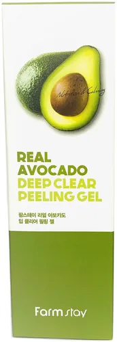 Пилинг-гель Farmstay Deep Clear Peeling Gel Real Avocado, 100 мл, купить недорого