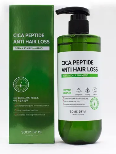 Укрепляющий шампунь с центеллой и пептидами Some By Mi Cica Peptide Anti Hair Loss Shampoo, 285 мл, купить недорого