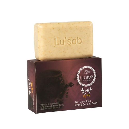 Мыло для лица и тела отшелушивающее с восточными травами и злаками Skin Care Soap Lu’Sob