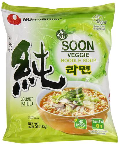 Лапша быстрого приготовления Soon Veggie овощная Nongshim, 112 гр