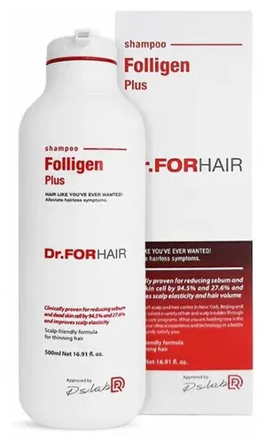 Шампунь с липосомами против выпадения волос Dr.Forhair Folligen Original, 500 мл