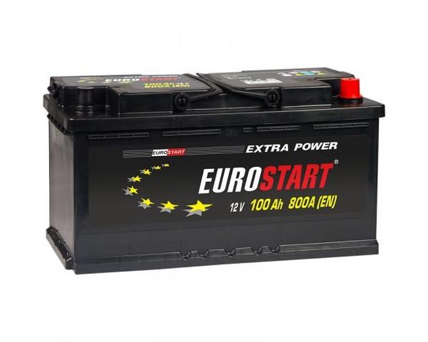 Автомобильный аккумулятор Eurostart R+, L, 100 Ah