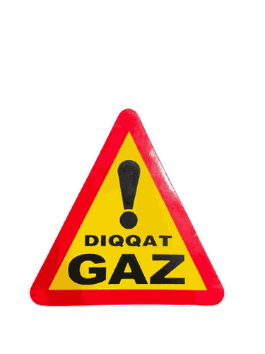 Nakleyka stiker "Diqqat Gaz" 19974192