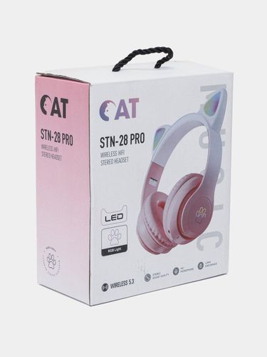 Беспроводные наушники Cat Ear STN-28, Розовый, sotib olish