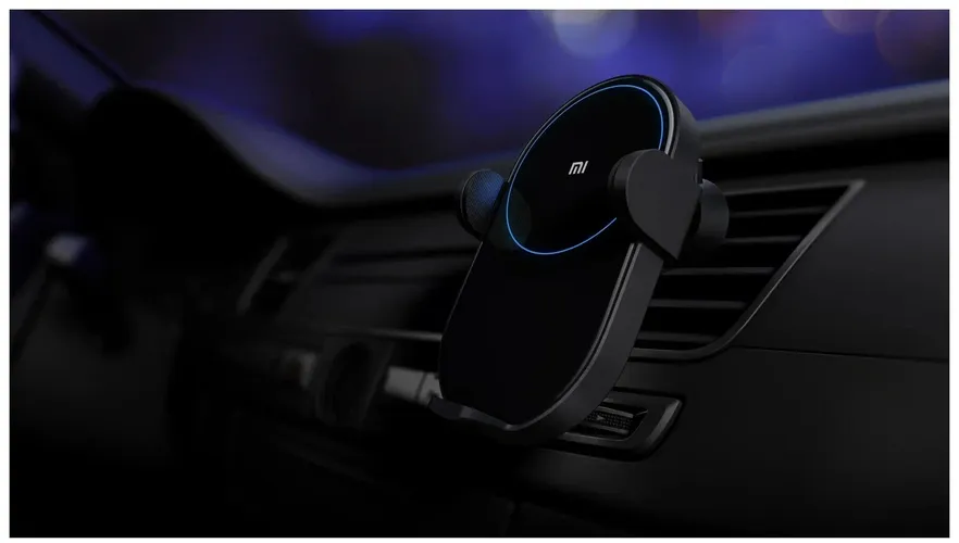 Автомобильное беспроводное зарядное устройство и держатель Xiaomi Wireless Car Charger, Черный, в Узбекистане