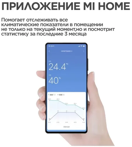 Датчик температуры и влажности Xiaomi Mi Temperature and Humidity 2, sotib olish