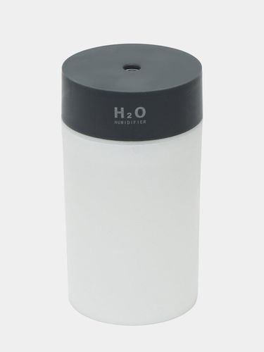 Увлажнитель воздуха Humidifier H2O, портативный с LED подсветкой, 400 мл, Черный