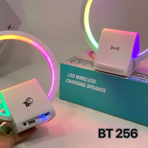 Bluetooth-динамик BT256 со встроенной светодиодной подсветкой RGB, Белый, в Узбекистане