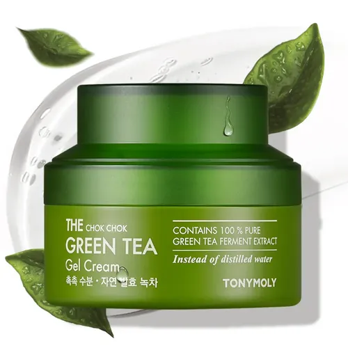 Крем для лица увлажняющий с зеленым чаем The Chok Chok Green Tea Gel Cream, 60 г, купить недорого