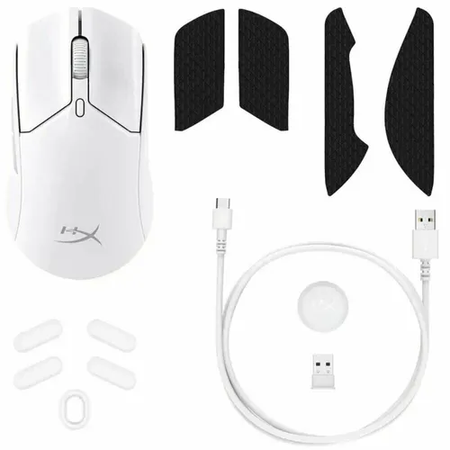 Simsiz sichqoncha HyperX Pulsefire Haste 2 Wireless, oq