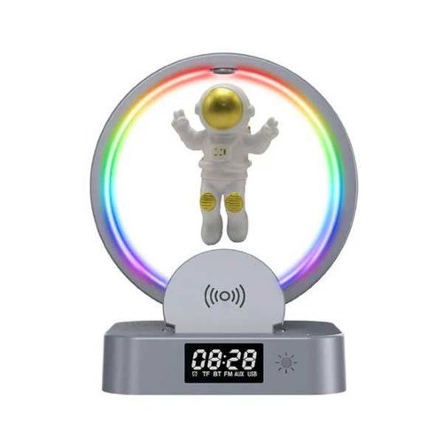 Bluetooth-dinamik Y-558 Astronaut TWS magnit levitatsiya va RGB yoritgichi bilan, Oq
