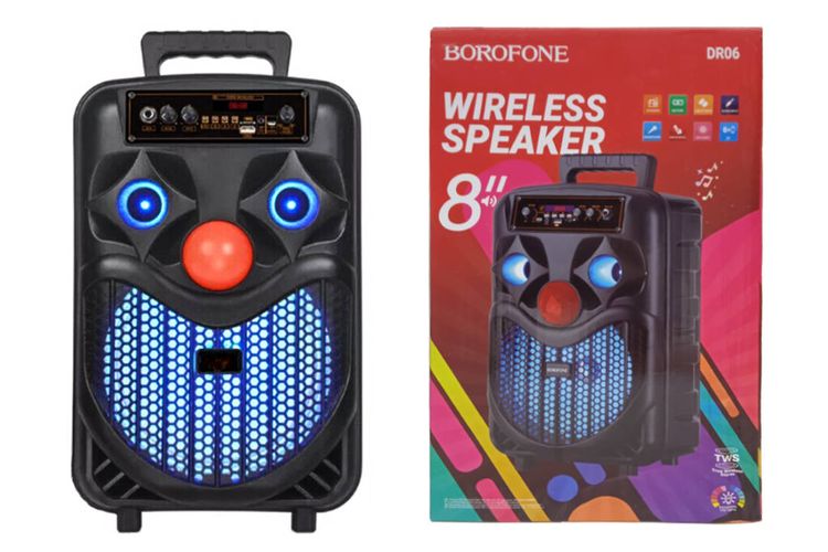 Kolonka Borofone DR06 portable speaker, Qora