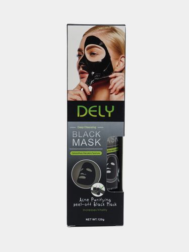 Очищающая черная маска для лица Dely Black Mask, 120 г, фото