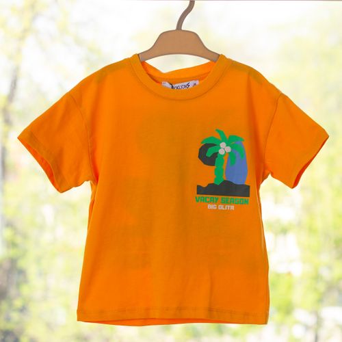 Детская футболка JACKLIONS Vacay season Kod-1619, Оранжевый
