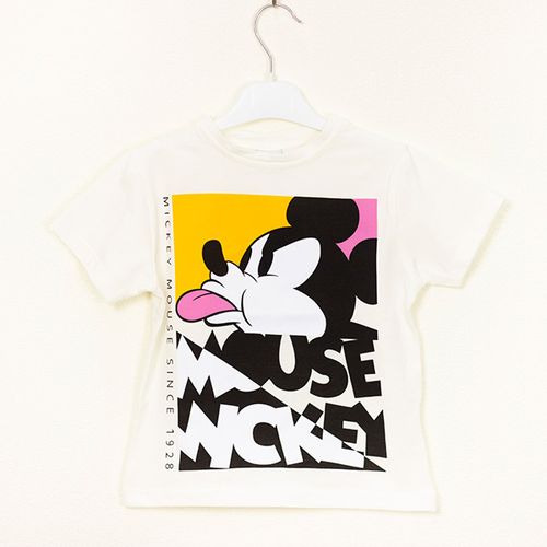 Futbolka kalta yengli Disney Mickey Mouse Code-8719B, Oq