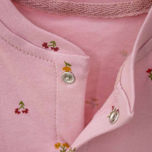 Слип twetoon на кнопках цветы Kod-113706A, Розовый