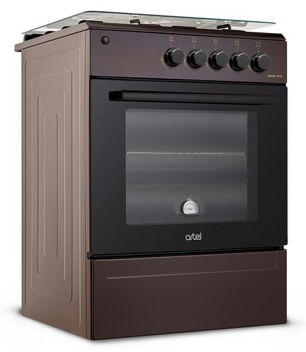 Газовая плита Artel Apetito 10-G CHU без гриля, Коричневый