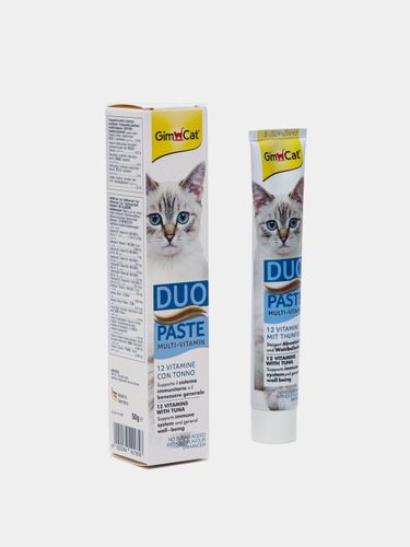 Мультивитаминная паста GimCat Duo-Paste Multi-Vitamin для кошек с тунцом, 50 г