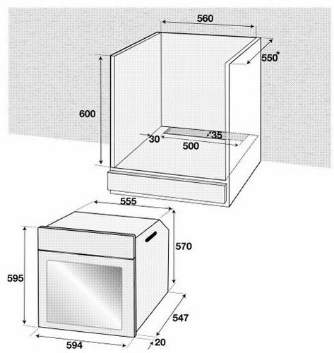 Втсраиваемый духовой шкаф Beko OIM 27201А, Черный, фото