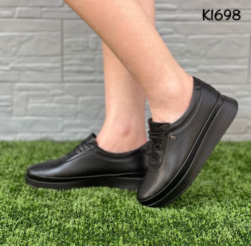 Мокасины женские Обувь по карману K1698, Черный