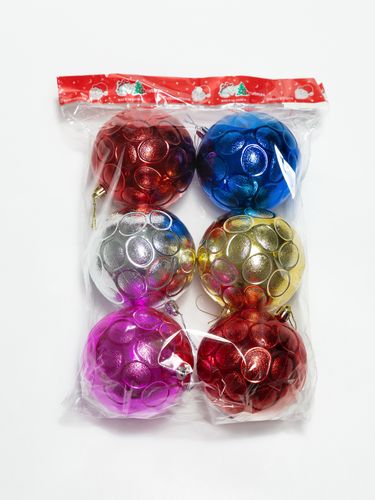 Елочные шары-игрушки 90-5, 6 шт