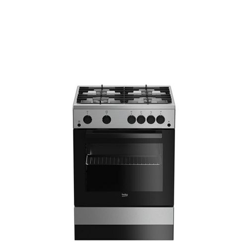 Газовая плита Beko FSGT62130DXO, Cтальной