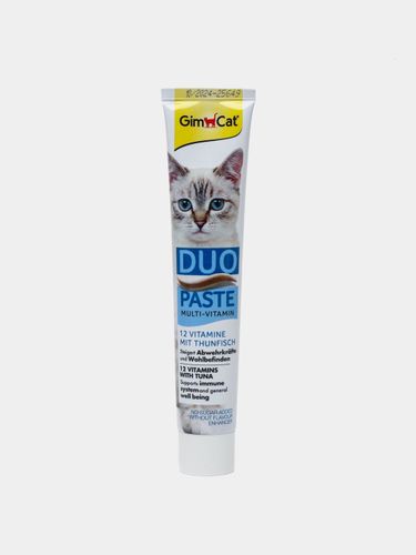 Мультивитаминная паста GimCat Duo-Paste Multi-Vitamin для кошек с тунцом, 50 г, купить недорого