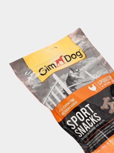 Лакомство для собак с мясом курицы и L-карнитином GimDog sport snacks, 150 г, купить недорого
