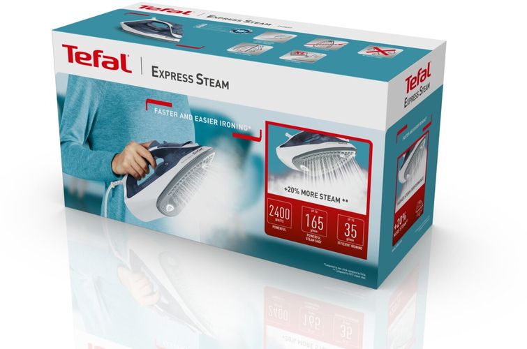 Dazmol Tefal FV2837E0, Ko'k, купить недорого