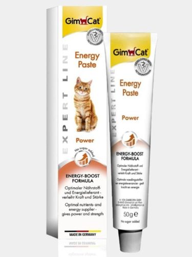 Витаминная паста GimCat Expert Line Energy Paste для энергичных кошек, 50 гр