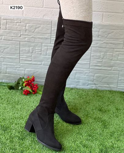 Сапоги замщевые женские Обувь по карману К2190, Черный