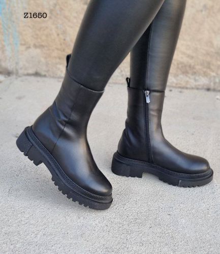 Сапоги женские утипленные Обувь по карману Z1660, Черный, купить недорого