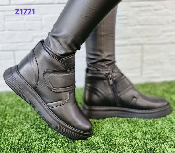 Полусапожки женские Обувь по карману Z1771, Черный
