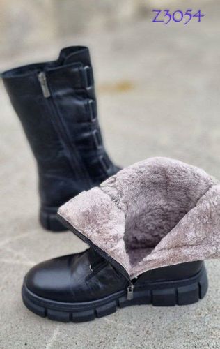 Сапоги женские утипленные Обувь по карману Z3054, Черный, купить недорого
