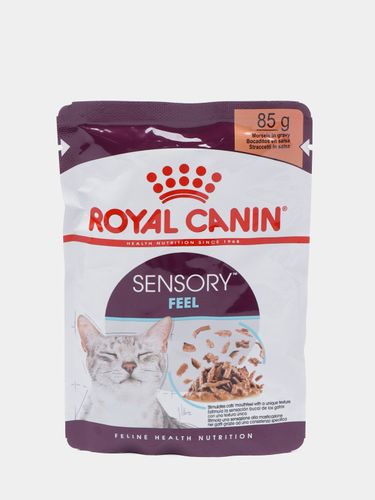 Mushuklar uchun nam yem Royal Canin Sensory Feel rag'batlantiruvchi og'iz retseptorlari, 85 g