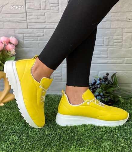 Мокасины женские Обувь по карману К1601, Желтый, купить недорого