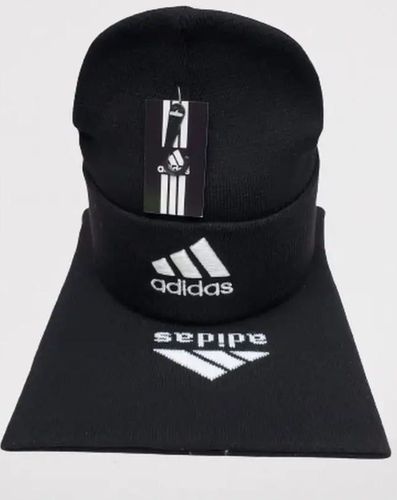 Шапка с шарфом Adidas SB002 Replica, Черный