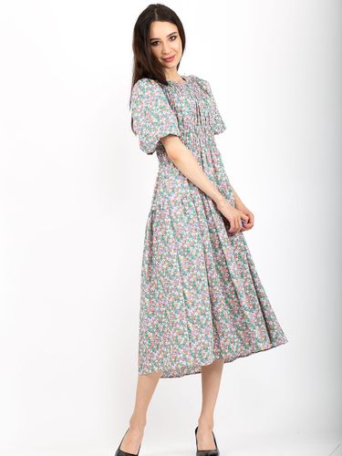 Платье Anaki в цветочек 19515, Зеленый, купить недорого