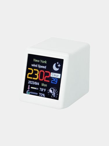 Умные мини-часы с Wi-Fi Smart Weather Station, Белый