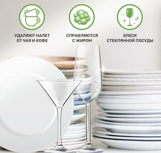 Idish yuvish uchun tabletkalar Clean&Fresh-mini, 60 dona, в Узбекистане